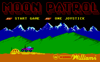 Moon Patrol atari screenshot