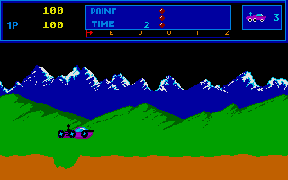 Moon Patrol atari screenshot