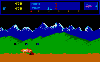 Moon Patrol atari screenshot