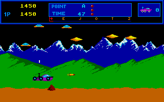 Moon Patrol atari screenshot