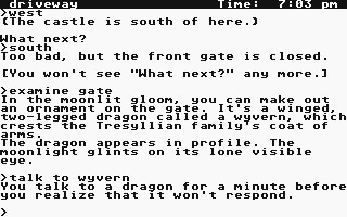 Moonmist atari screenshot