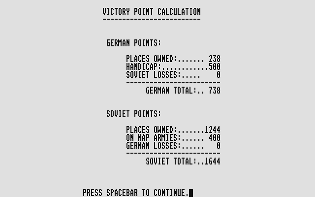 Moscow Campaign - Typhoon & White Storm 30 Aug 1941-13 Feb 1942 atari screenshot