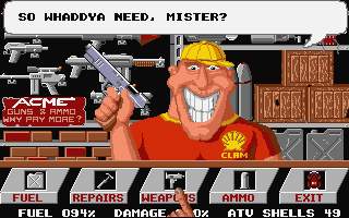 Motor Massacre atari screenshot