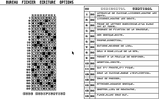 Mots Croisés atari screenshot
