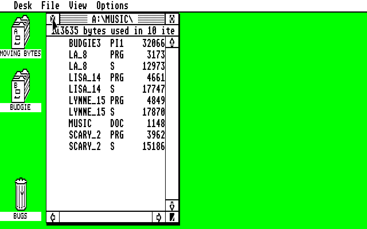 Moving Bytes One atari screenshot
