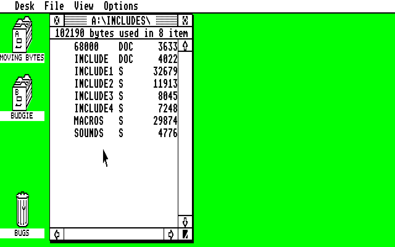 Moving Bytes One atari screenshot