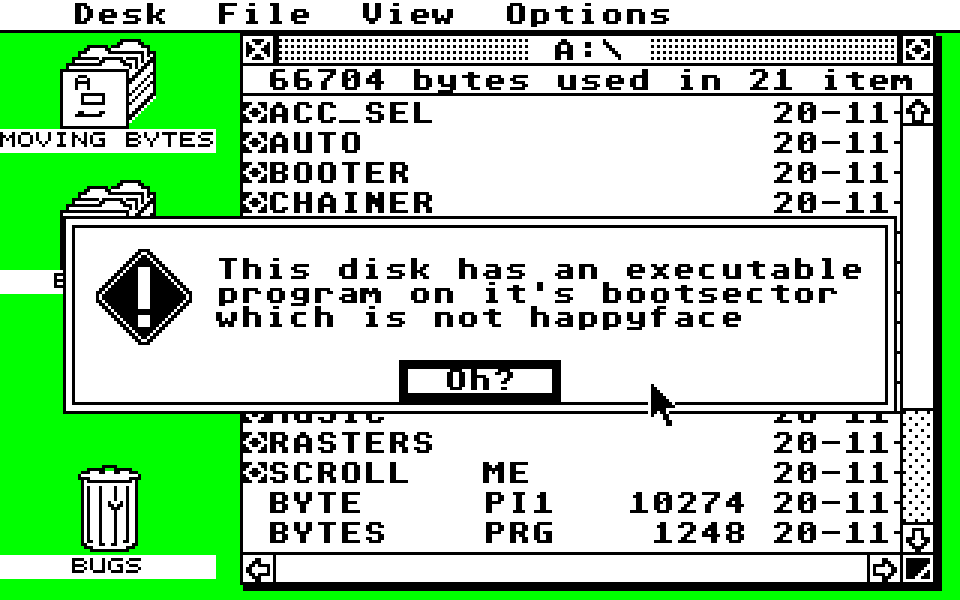 Moving Bytes One atari screenshot