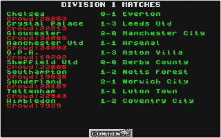 Multi Player Soccer Manager atari screenshot