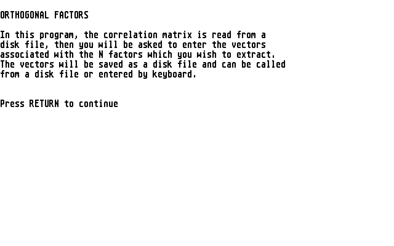 Multivariate Analysis atari screenshot