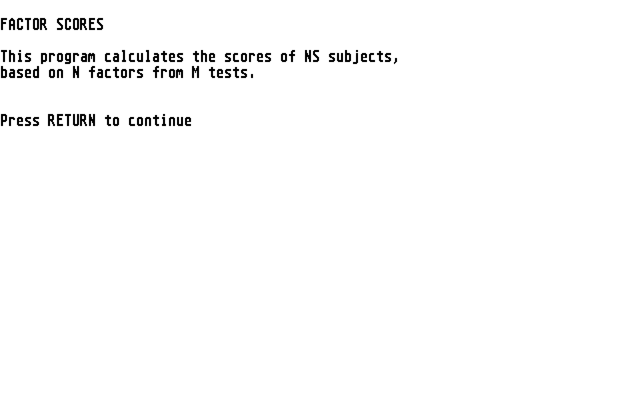 Multivariate Analysis atari screenshot