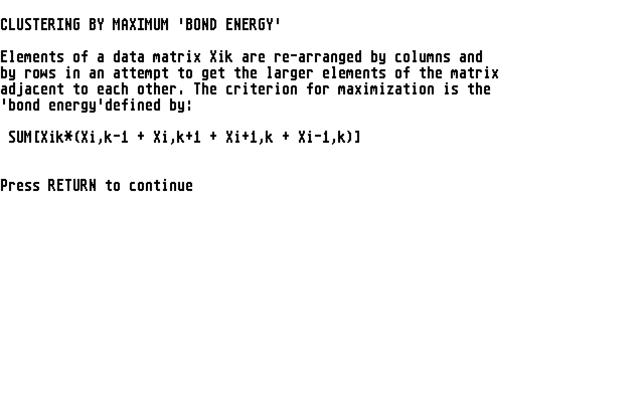 Multivariate Analysis atari screenshot