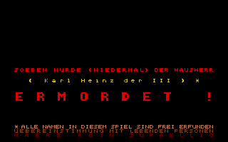 Murder atari screenshot