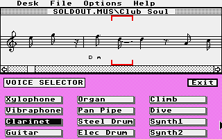 Music Maker atari screenshot