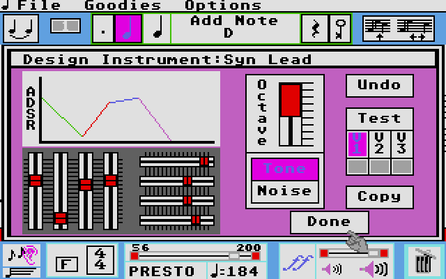 Music Studio (The) atari screenshot