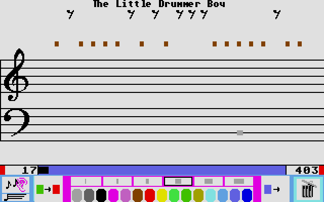 Music Studio (The) atari screenshot