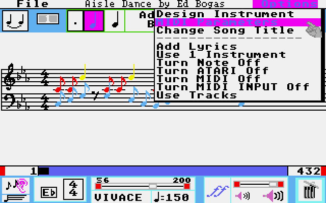 Music Studio (The) atari screenshot
