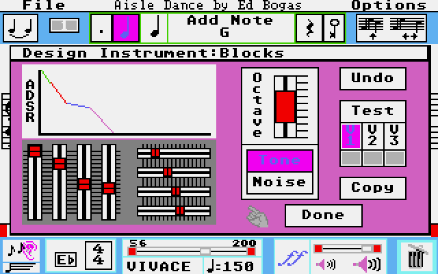 Music Studio (The) atari screenshot