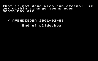 Myrdraal Ultimate Slideshow atari screenshot