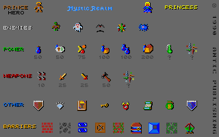 Mystic Realm atari screenshot