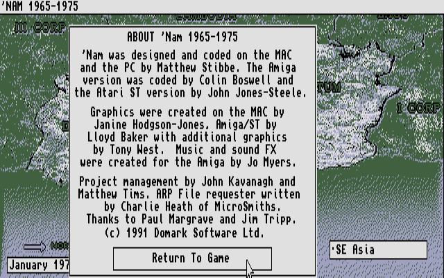 'Nam 1965-1975 atari screenshot