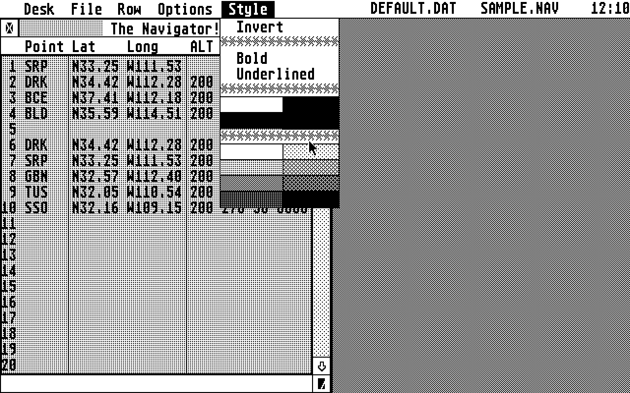 Navigator (The) atari screenshot