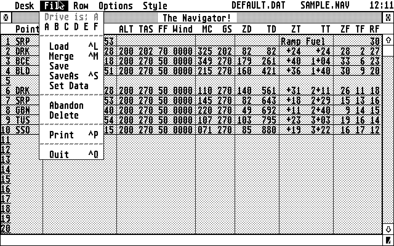 Navigator (The) atari screenshot