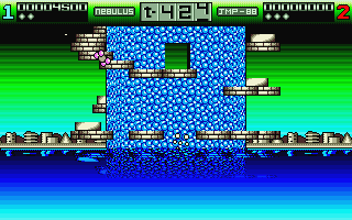 Nebulus atari screenshot