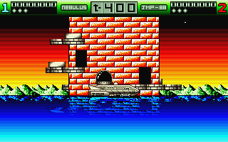 Nebulus atari screenshot