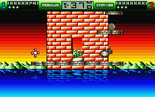 Nebulus atari screenshot