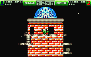 Nebulus atari screenshot