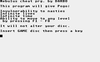 Nebulus Cheat — screenshot 1