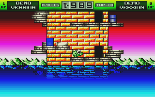 Nebulus atari screenshot