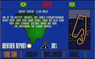 Nigel Mansell's World Championship atari screenshot
