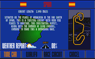 Nigel Mansell's World Championship atari screenshot