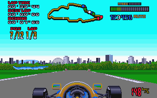 Nigel Mansell's World Championship atari screenshot