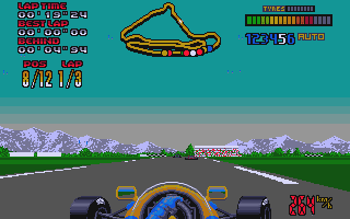 Nigel Mansell's World Championship atari screenshot