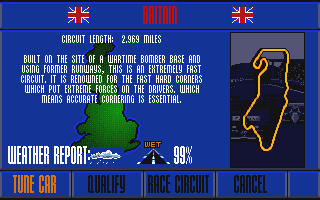 Nigel Mansell's World Championship atari screenshot