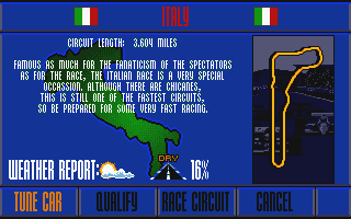 Nigel Mansell's World Championship atari screenshot