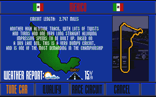 Nigel Mansell's World Championship atari screenshot