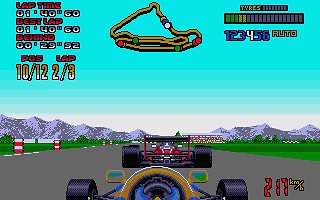 Nigel Mansell's World Championship atari screenshot