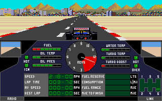 Nigel Mansell's Grand Prix atari screenshot