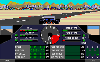 Nigel Mansell's Grand Prix atari screenshot