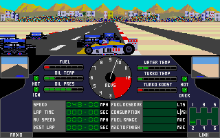 Nigel Mansell's Grand Prix atari screenshot