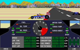 Nigel Mansell's Grand Prix atari screenshot