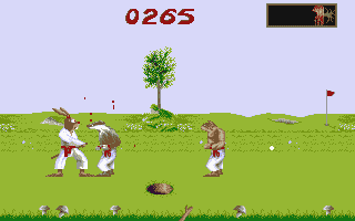 Ninja Rabbits atari screenshot