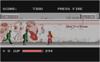 Ninja Warriors atari screenshot