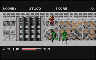 Ninja Warriors atari screenshot