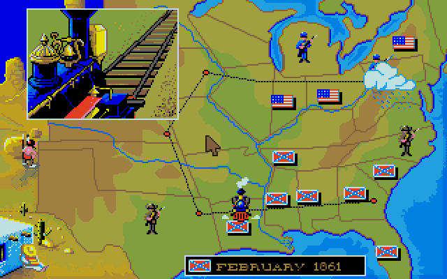 North & South atari screenshot