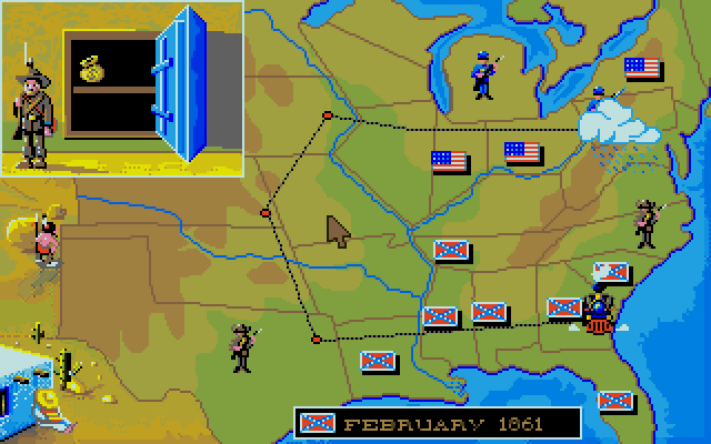 North & South atari screenshot