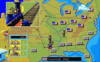 North & South atari screenshot